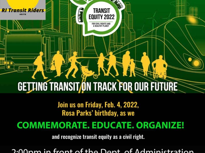 Getting transit in track for out future event poster with text