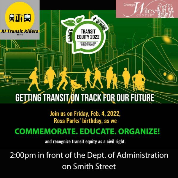 Getting transit in track for out future event poster with text